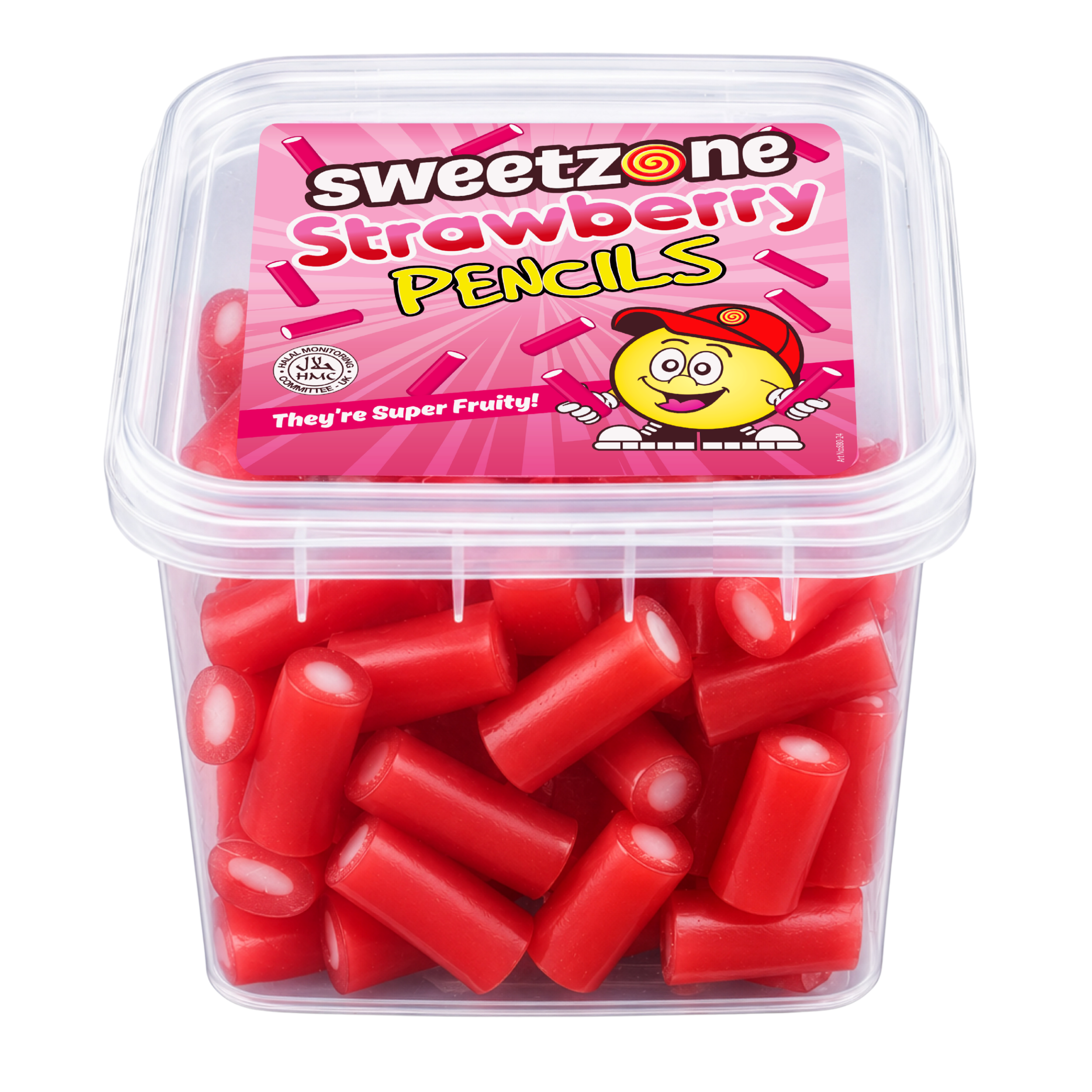 Sweetzone Strawberry Pencils 170g Mini Tub